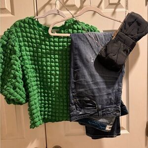 Paige Jeans Womens 32 x 32 Blue Destroy Denim Jimmy Jimmy Skinny Stretch Rollup